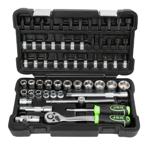 CAIXA DE FERRAMENTAS 3/8" DE 59 PEÇAS COM CHAVES HEXAGONAIS JBM 54277