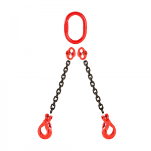 LINGA CORRENTE G80 10mm 2 RAMAIS- 4m C/ GANCHO SEG