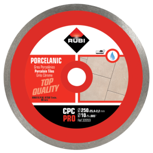 Disco diamante grés porcelânico CPC 250 pro Rubi 30959